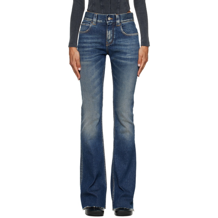Photo: Balenciaga Blue Slim Fit Bootcut Jeans