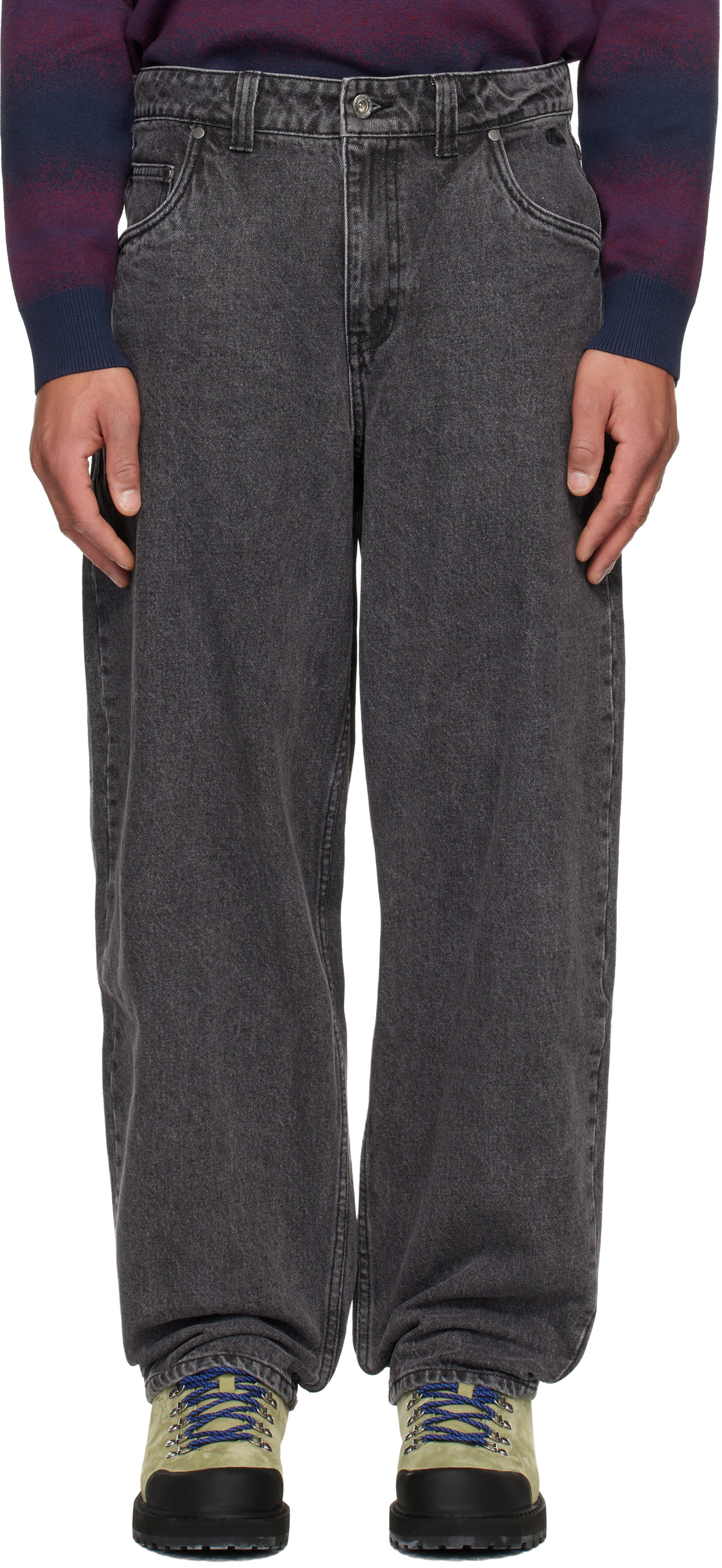 Dime Black Baggy Jeans