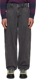 Dime Black Baggy Jeans