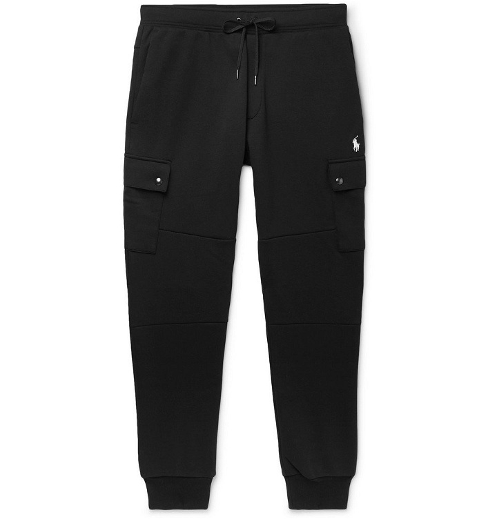 Photo: Polo Ralph Lauren - Slim-Fit Jersey Cargo Sweatpants - Black