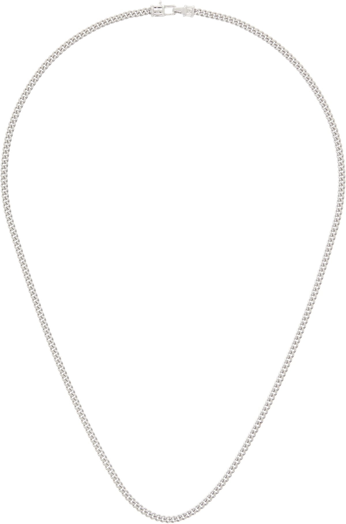アクセサリー TOM WOOD silver curb necklace M Tom Wood Silver Curb Chain M Necklace Tom Wood