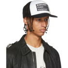 Rhude Black and White Power Equipment Trucker Cap