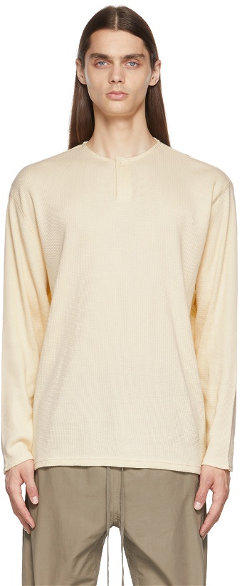 Photo: Essentials Off-White Thermal Henley