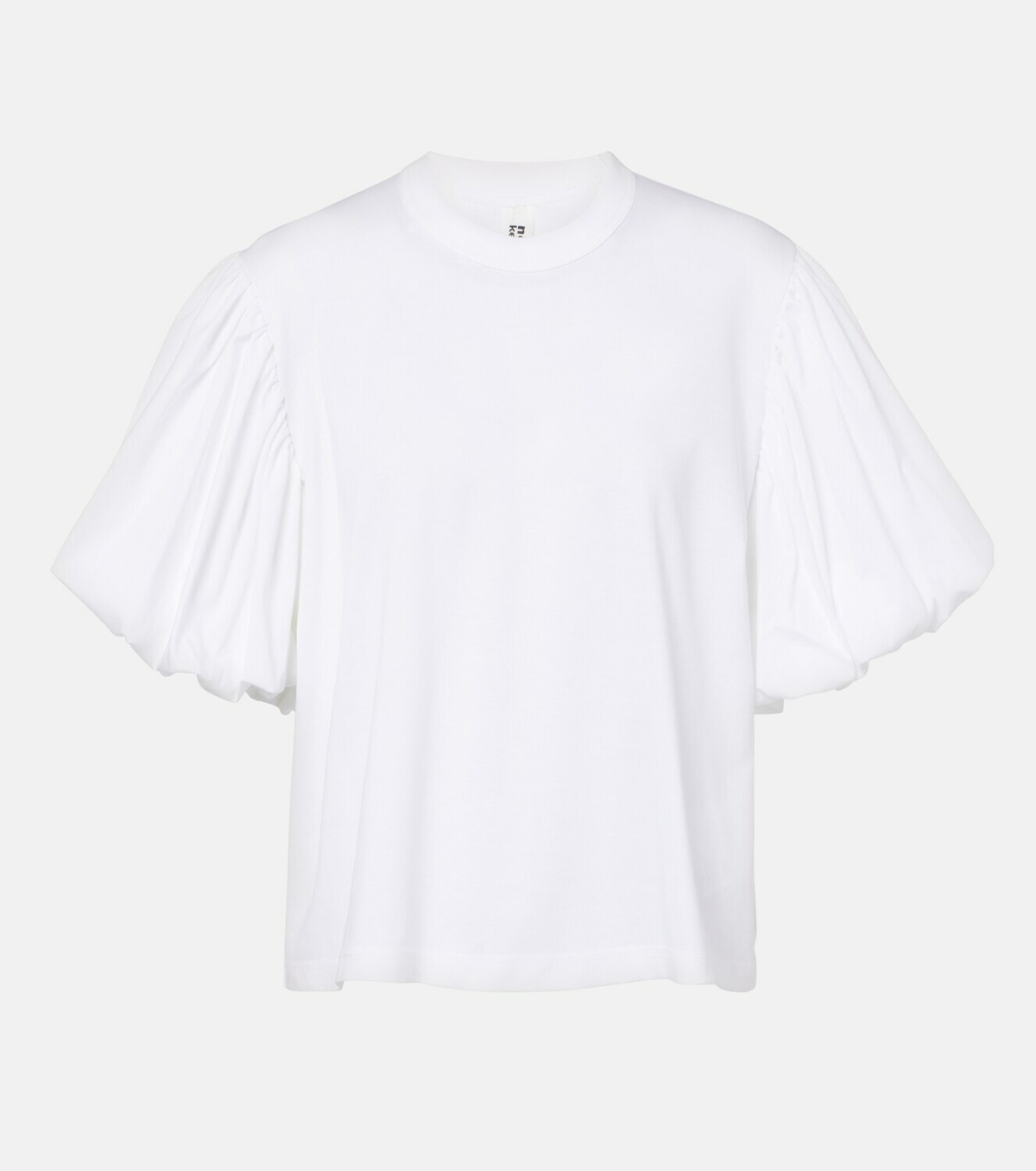 Noir Kei Ninomiya Puff-sleeve cotton jersey T-shirt