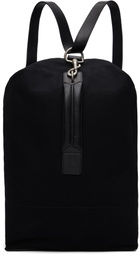 Dries Van Noten Black Adjustable Canvas Backpack