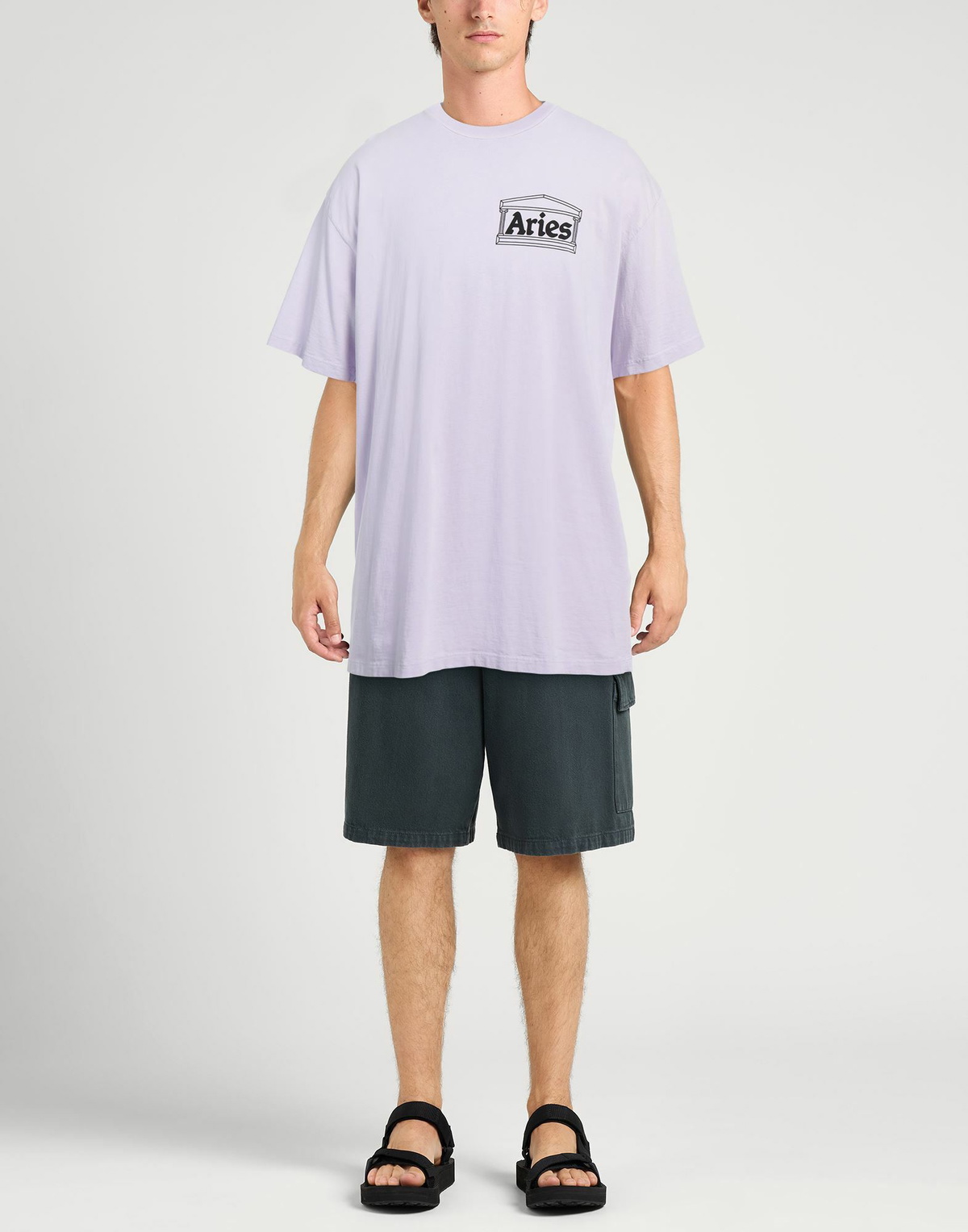 Aries Mens T-shirt in Lilac