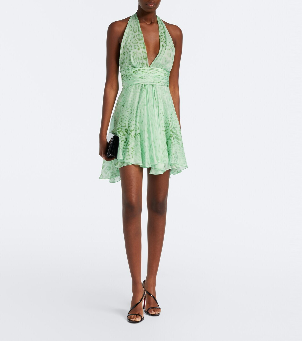 Roberto Cavalli Printed silk minidress