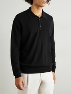Ghiaia Cashmere - Cashmere Polo Shirt - Black