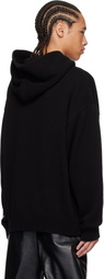 032c Black Lucky Strike Knit Hoodie