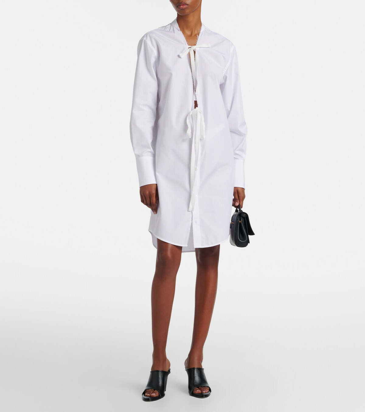 Maison Margiela Cotton poplin shirt dress