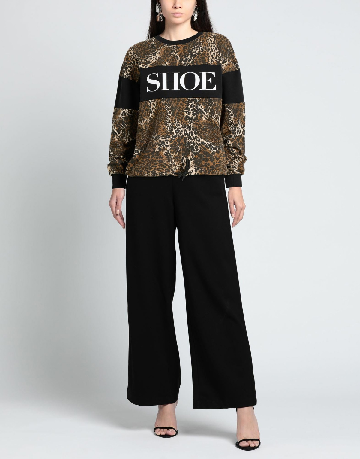 Shoe Womens Sweatshirt in Black