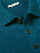 Inis Meáin - Merino Wool, Alpaca and Silk-Blend Cardigan - Blue