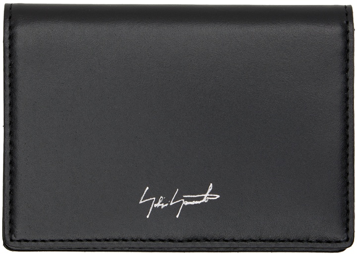 Photo: Yohji Yamamoto Black Leather Card Holder