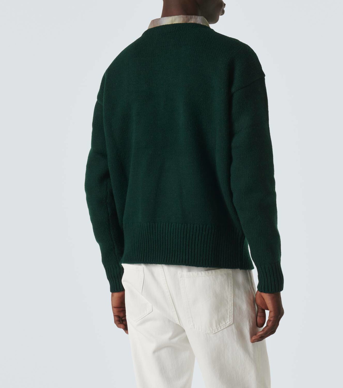 【送料&関税込】Polo Ralph Lauren Dark Green Wool Blend Swea Polo Ralph Lauren Green Cable Knit Crew-Neck Wool Cashmere