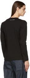 Comme des Garçons Shirt Black Logo Long Sleeve T-Shirt