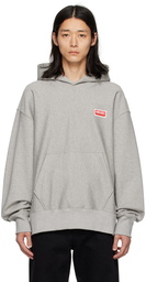 Kenzo Gray Kenzo Paris Oversized Hoodie