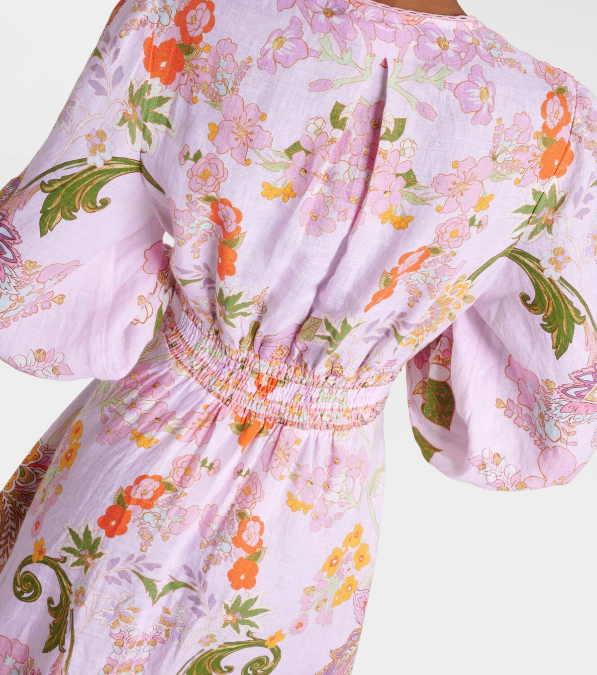 Camilla Embellished floral linen maxi dress Camilla
