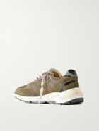 Golden Goose - Running Dad Suede-Trimmed Mesh Sneakers - Green