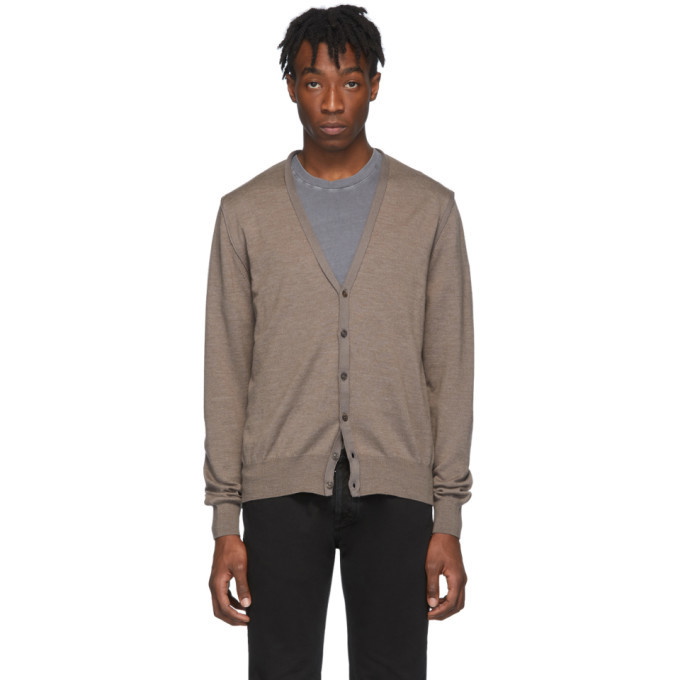 Photo: Maison Margiela Beige Decortique Cardigan