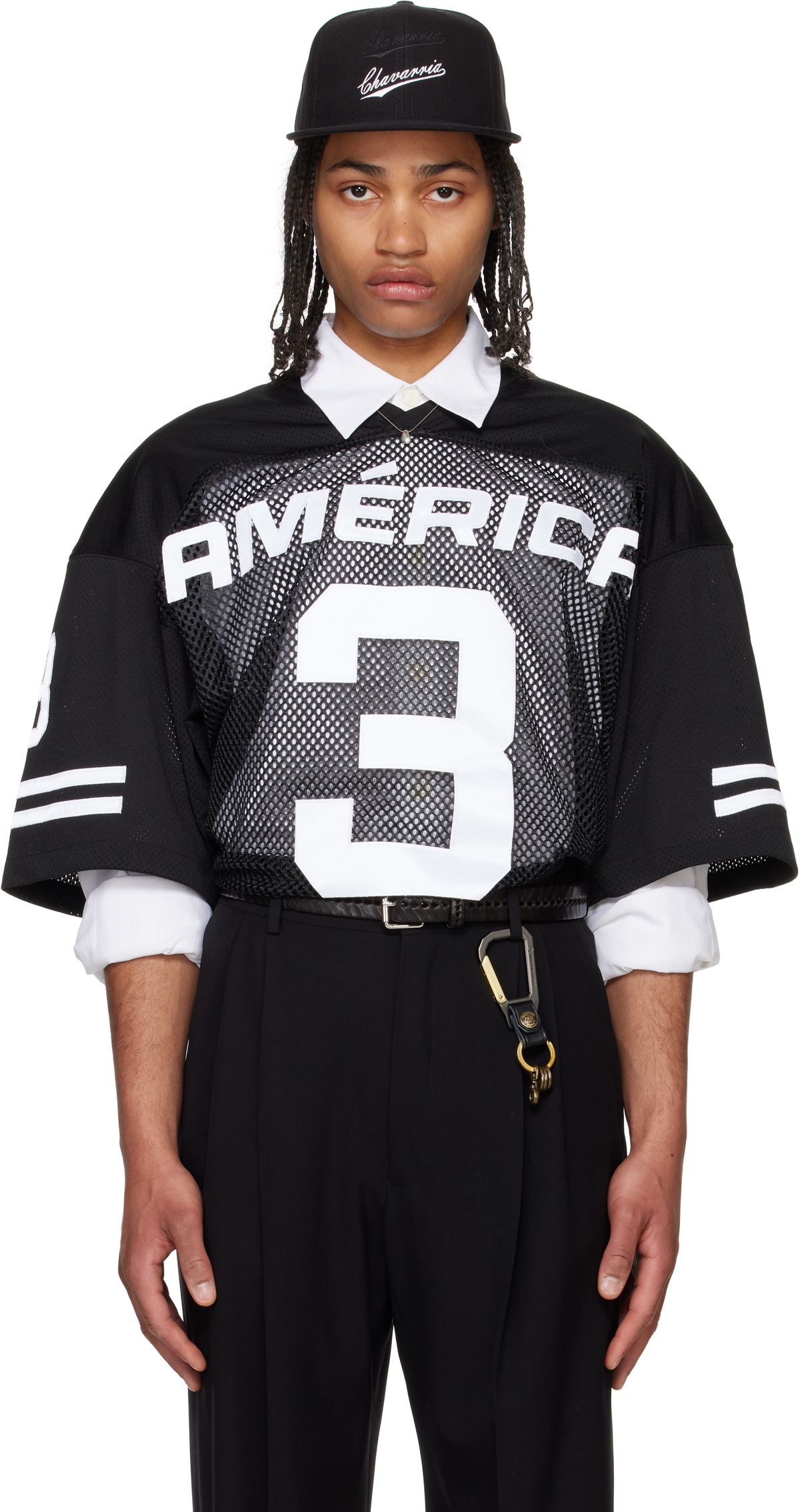 WILLY CHAVARRIA Black 'America' Football Jersey T-shirt Willy