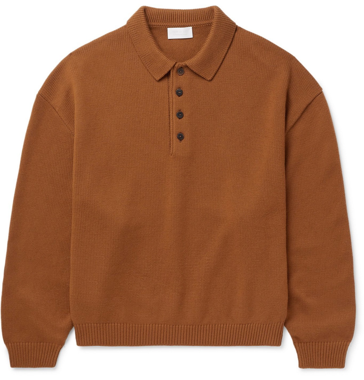 Fear of God for Ermenegildo Zegna - Wool Polo Shirt - Brown Fear
