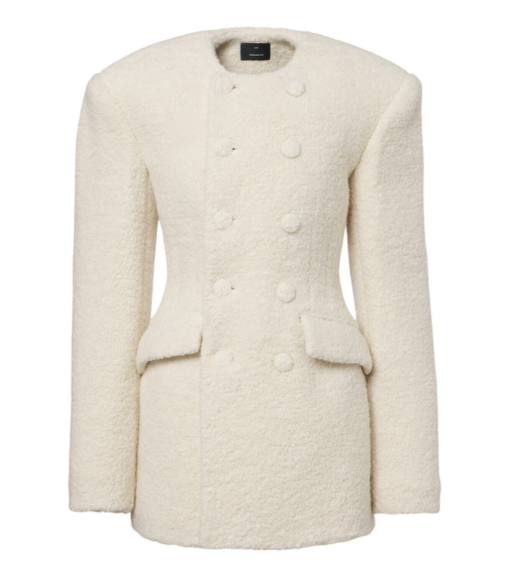 Photo: Wardrobe.NYC Alpaca and wool-blend bouclé blazer dress