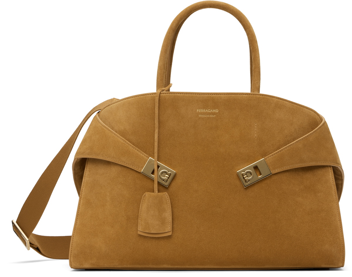 Ferragamo Tan Hug Bag