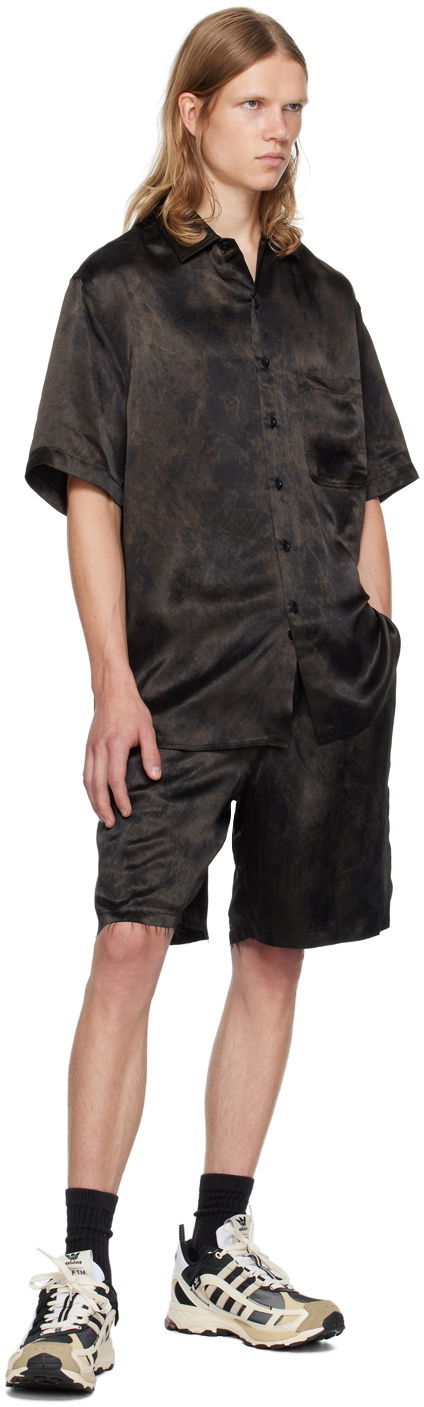 Song for the Mute Black Elasticated Shorts