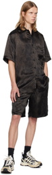 Song for the Mute Black Elasticated Shorts