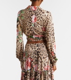 Roberto Cavalli Printed cropped shirt