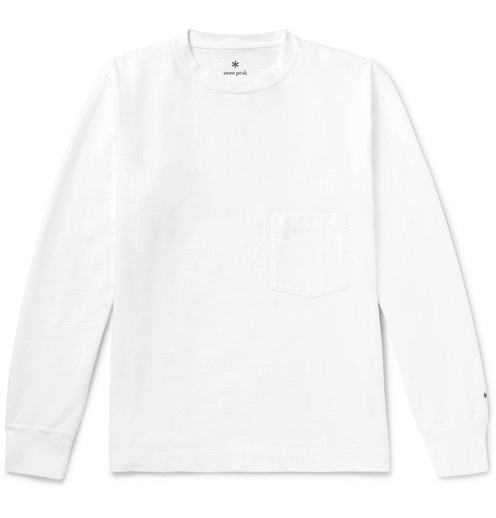 Photo: Snow Peak - Garment-Dyed Cotton-Jersey T-Shirt - White