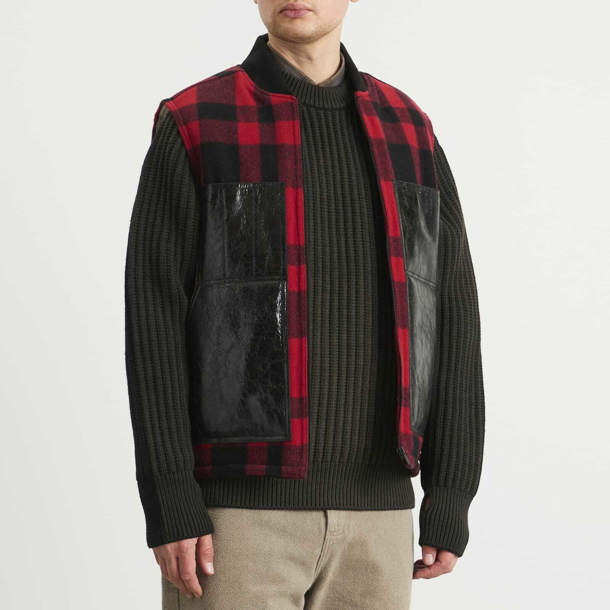 Junya Watanabe MAN Men's x Filson Wool Vest in Red