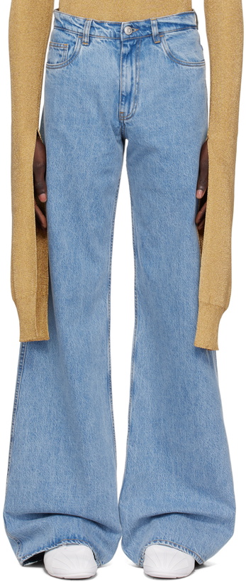 Photo: Coperni Blue Wide Leg Jeans