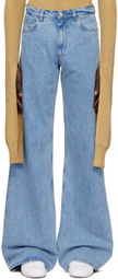 Coperni Blue Wide Leg Jeans