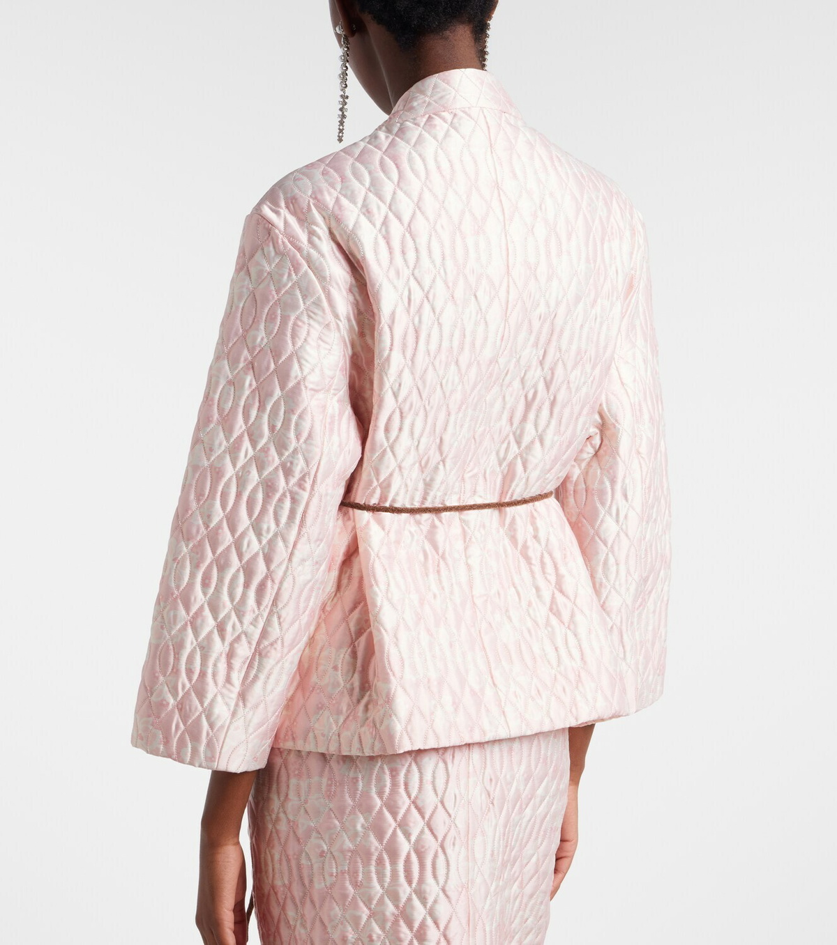 Simone Rocha Embellished quilted jacket