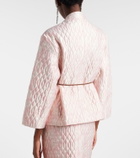 Simone Rocha Embellished quilted jacket