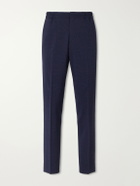 Paul Smith - Straight-Leg Wool-Blend Seersucker Suit Trousers - Blue