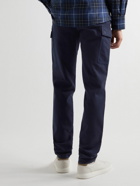Brunello Cucinelli - Straight-Leg Cotton-Twill Cargo Trousers - Blue