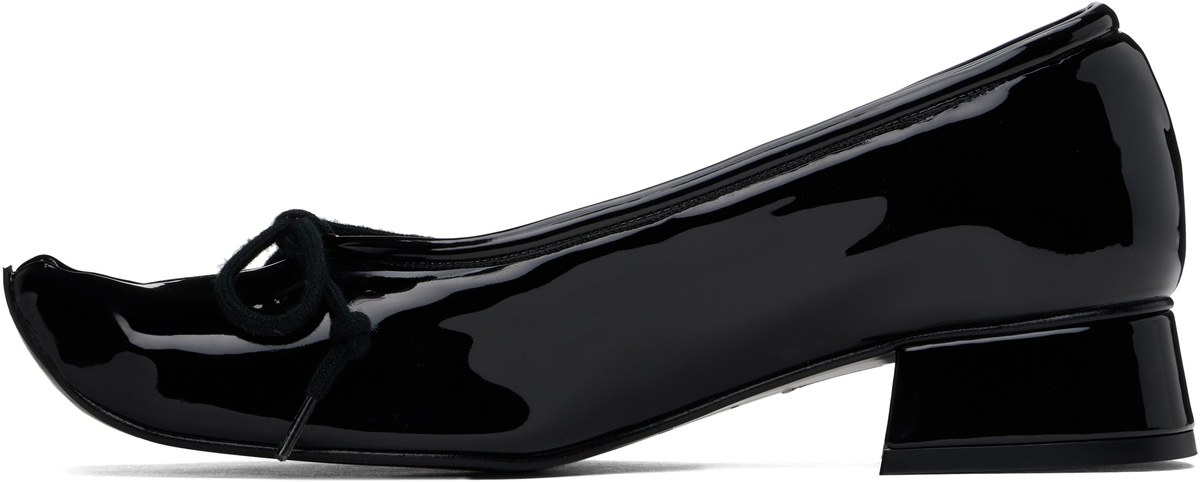 Paula Canovas Del Vas Black Diablo Ballerina Flats