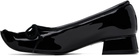 Paula Canovas Del Vas Black Diablo Ballerina Flats