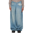 Maison Margiela Blue Wrap Jeans
