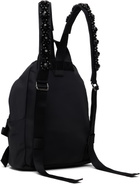 Simone Rocha Black Beaded Utility Bow Backpack