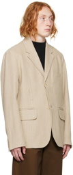 Jacquemus Beige Le Papier ‘La Veste Bacio' Blazer