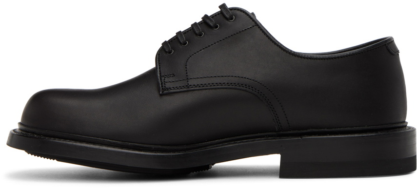 nanamica Black Plain Toe Derbys Nanamica