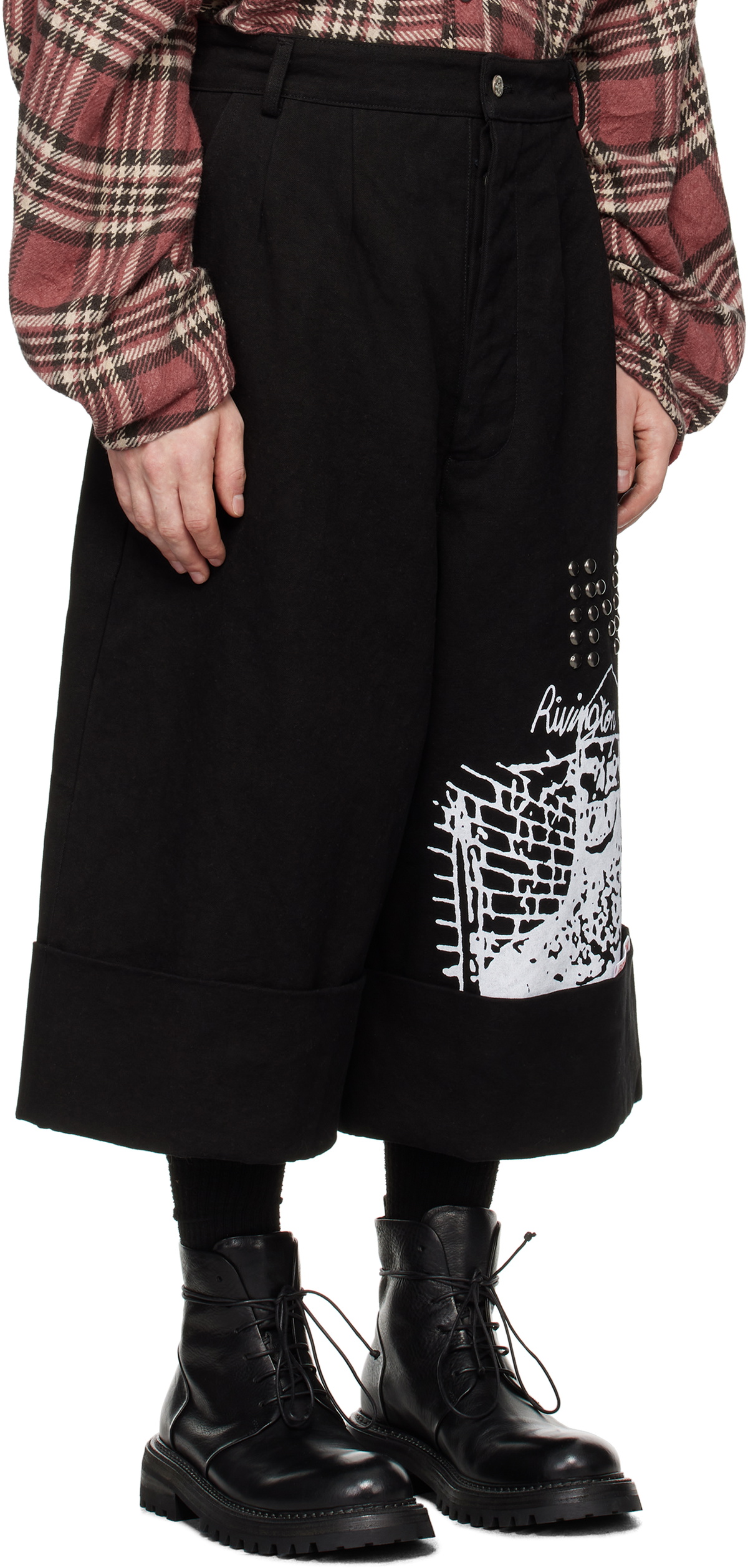 Rivington Roi Rebis Black 'INRI' Shorts