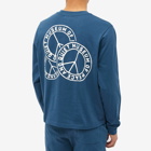 Museum of Peace and Quiet Men's Long Sleeve Badge T-Shirt in Navy