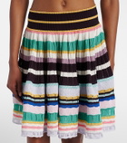 Alaïa Crinoline striped miniskirt