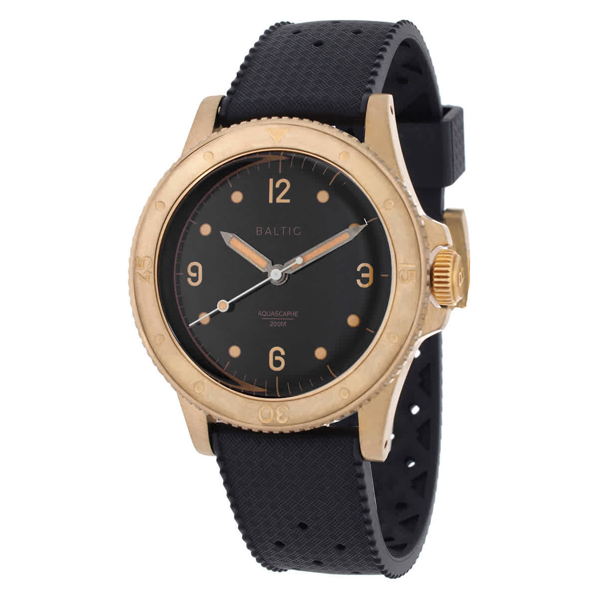 Baltic Aquascaphe Automatic Black Dial Mens Watch AQUABRONZEBLACK