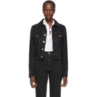 Matthew Adams Dolan Black Denim Shrunken Jacket