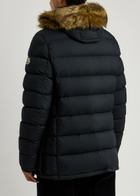 Moncler Clunye Hooded Quilted Nylon Parka Navy